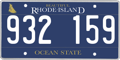 RI license plate 932159