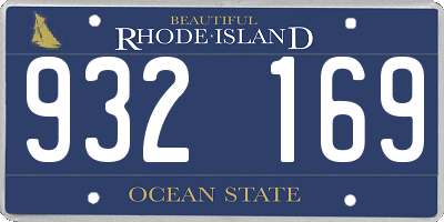 RI license plate 932169