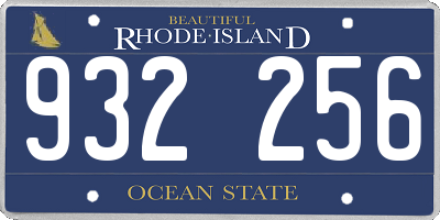 RI license plate 932256