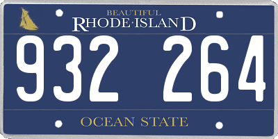 RI license plate 932264