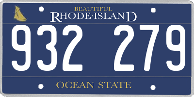RI license plate 932279