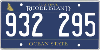RI license plate 932295