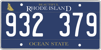 RI license plate 932379