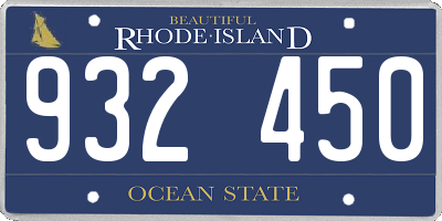 RI license plate 932450