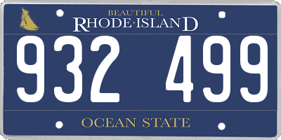 RI license plate 932499