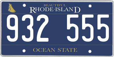 RI license plate 932555