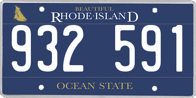 RI license plate 932591