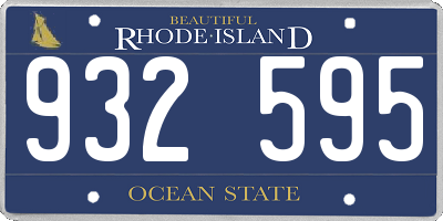 RI license plate 932595