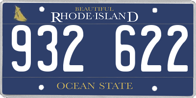 RI license plate 932622