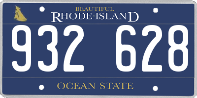 RI license plate 932628