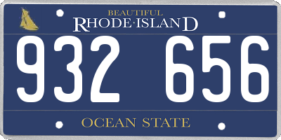 RI license plate 932656