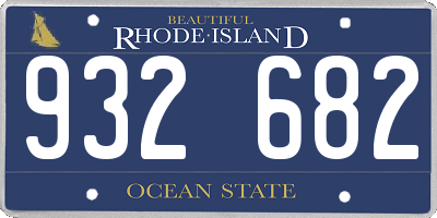 RI license plate 932682