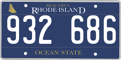 RI license plate 932686