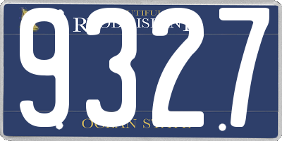 RI license plate 9327