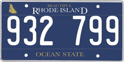 RI license plate 932799