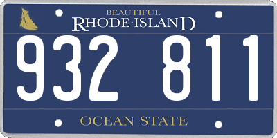 RI license plate 932811