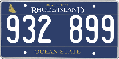 RI license plate 932899