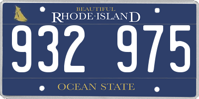 RI license plate 932975