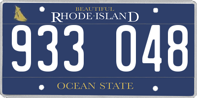 RI license plate 933048