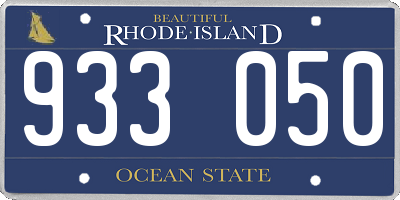 RI license plate 933050