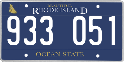 RI license plate 933051
