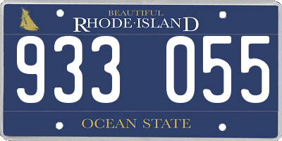RI license plate 933055