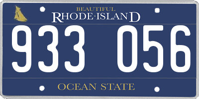 RI license plate 933056