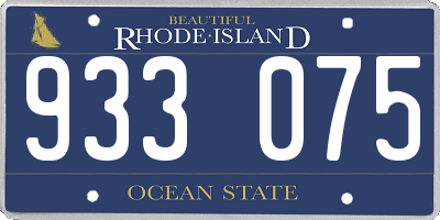 RI license plate 933075