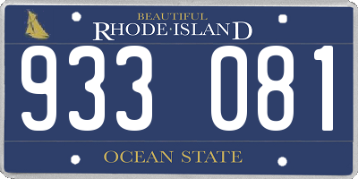 RI license plate 933081