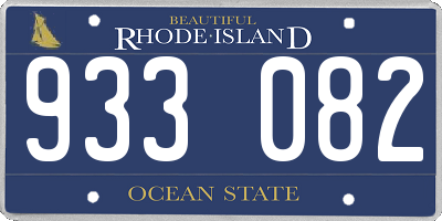 RI license plate 933082