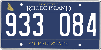 RI license plate 933084