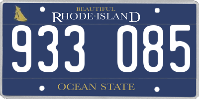 RI license plate 933085
