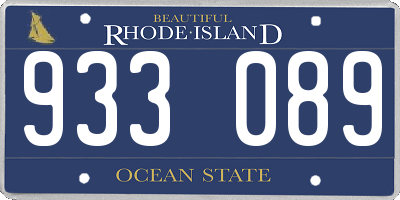 RI license plate 933089