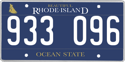 RI license plate 933096