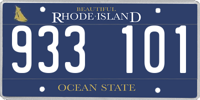 RI license plate 933101