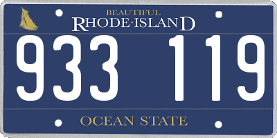 RI license plate 933119