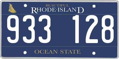 RI license plate 933128