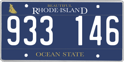 RI license plate 933146