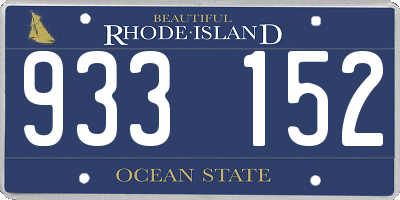 RI license plate 933152
