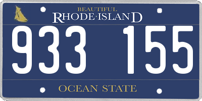 RI license plate 933155