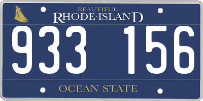 RI license plate 933156