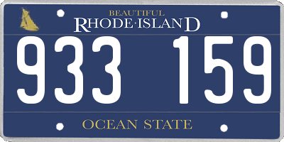RI license plate 933159