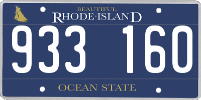 RI license plate 933160