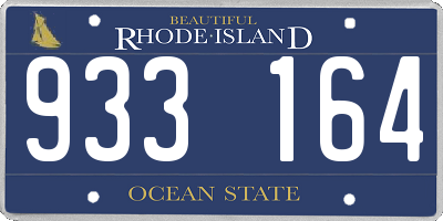 RI license plate 933164