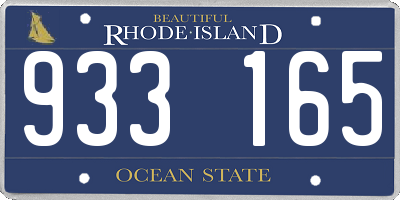 RI license plate 933165