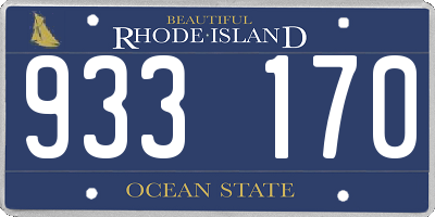 RI license plate 933170