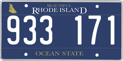 RI license plate 933171