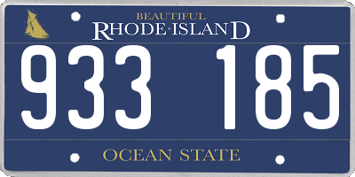 RI license plate 933185