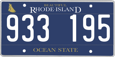 RI license plate 933195