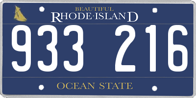 RI license plate 933216